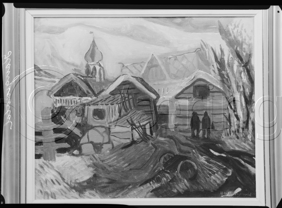 Glassplate og negativ bladfilm