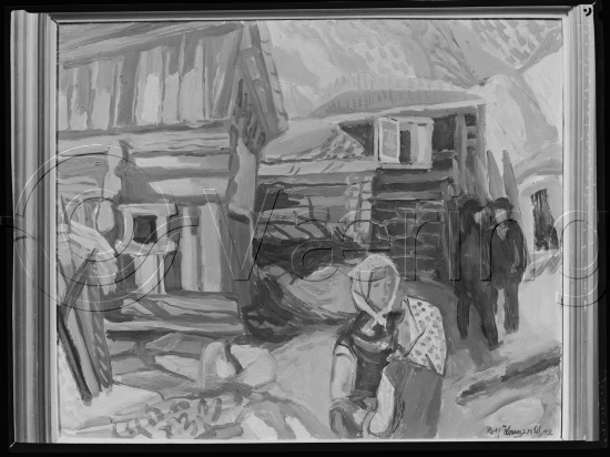 Glassplate og negativ bladfilm