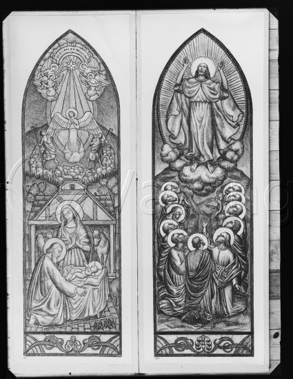 Glassplate og negativ film