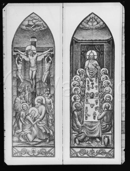 Glassplate og negativ film