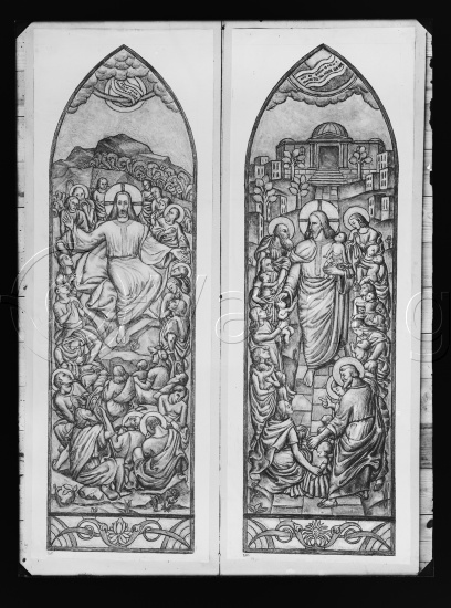 Glassplate og negativ film