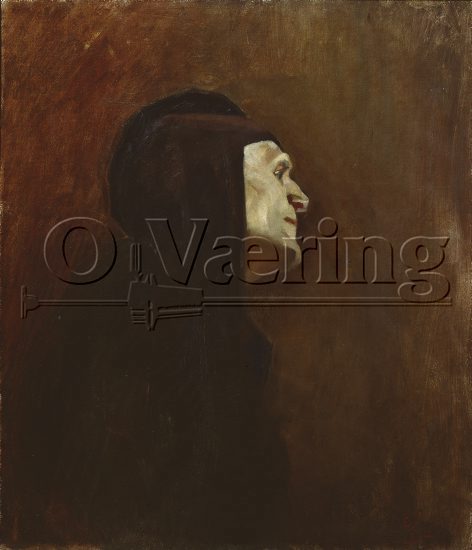 Christian Krohg (1852-1925),
Size: 54.5x46.5 cm
Location: Private, 
Photo: O.Vaering