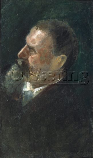 Christian Krohg (1852-1925),
Size: 58x35 cm
Location: Private, 
Photo: O.Vaering