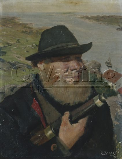Christian Krohg (1852-1925)
Size: 41x32.5 cm
Location: Private
Photo: O.Væring