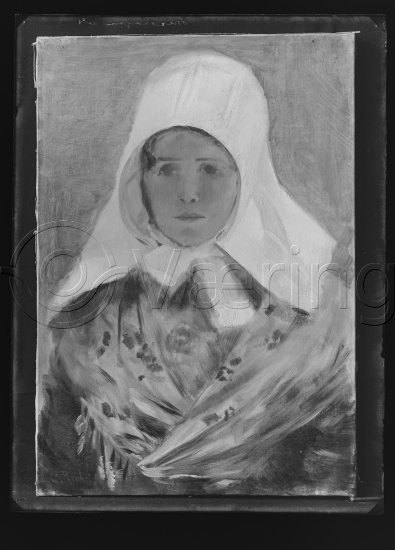Glassplater
Interiør med en figur - kvinner
