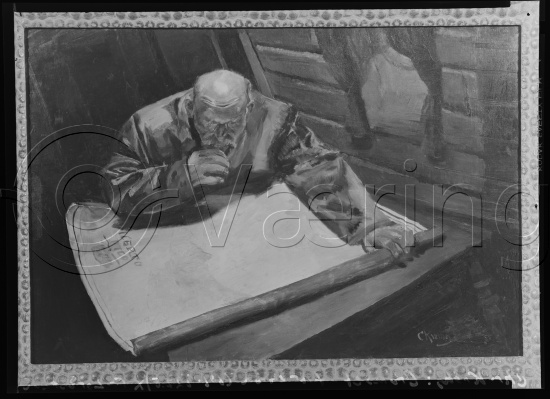 Glassplate og negativ film