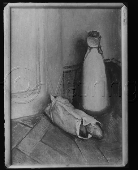 Glassplate og negativ film /