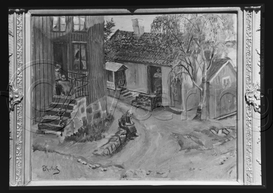 I fotoeske med tittel eksteriører