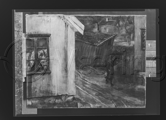 I fotoeske med tittel eksteriører