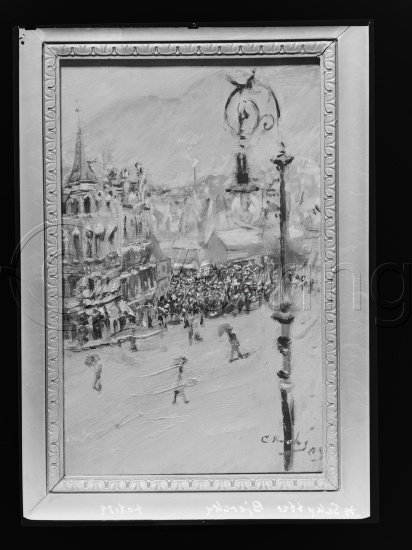 I fotoeske med tittel eksteriører