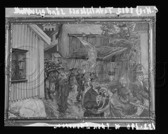 I fotoeske med tittel eksteriører