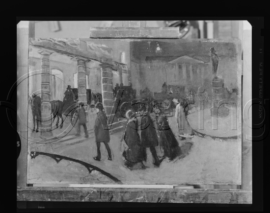 I fotoeske med tittel eksteriører