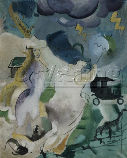 Per Krohg (1889-1965), 
Size: 80x70 cm,
Genre: Painting, 
Location: Private, 