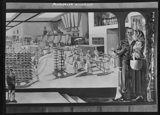 Glassplate negativ / i fotoeske notert med dekorasjons arbeider