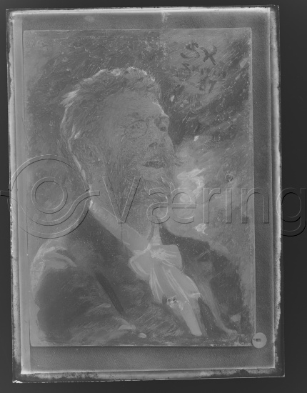 Glassplate og negativ film