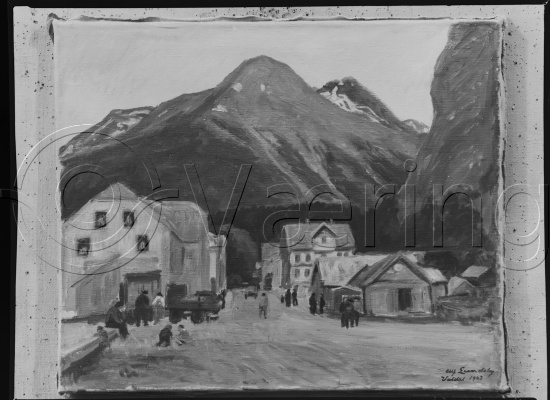 Glassplate og negativ film