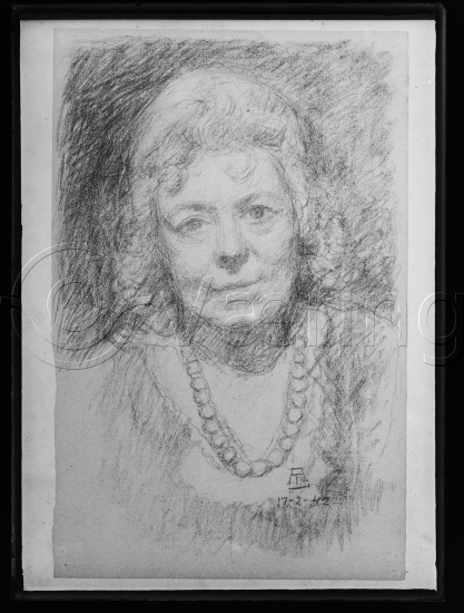 I fotoeske med tittel Alf Lundby og utstilling fra Kunstnerforbundet 1964