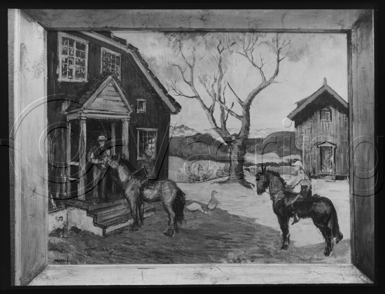 Glassplate og negativ film