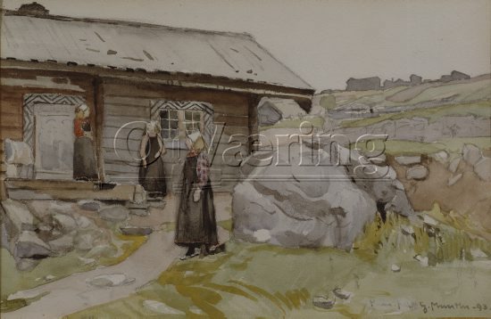 Gerhard Munthe (1849-1929), 
Size: 21x33 cm, 
Location: Private, 
Photo: O.Væring