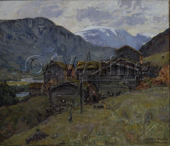 Gerhard Munthe (1849-1929), 
Size: 57.5x68 cm, 
Location: Private, 
Photo: O.Væring