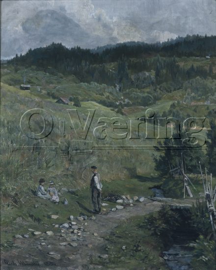 Gerhard Munthe (1849-1929), 
Size: 54x44 cm, 
Location: Private,
Photo: O.Væring
