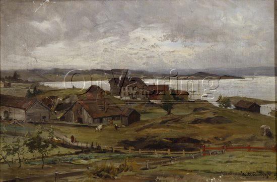 Gerhard Munthe (1849-1929), 
Size: 26.5x42 cm, 
Location: Private,
Photo: O.Væring
