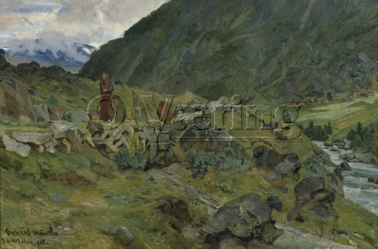 Gerhard Munthe (1849-1929)
Size: 60x90 cm, 
Location: Private, 
Photo: O.Væring 