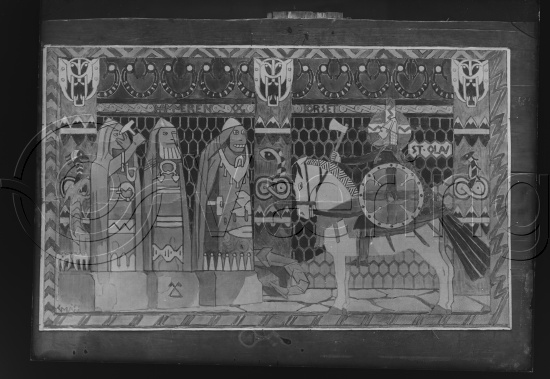 Glassplate og negativ film / Fotoeske Gerhard Muhte dekorative bilder