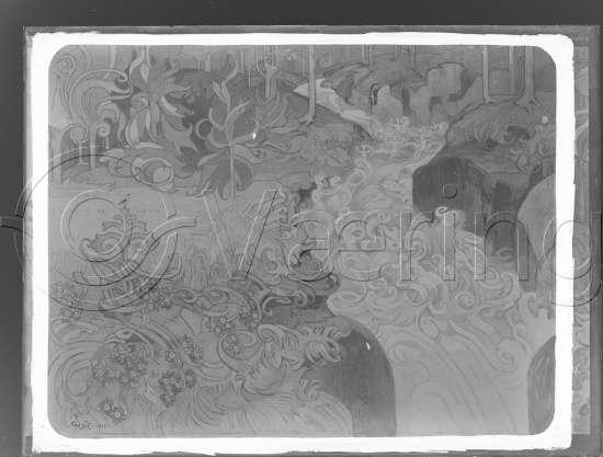 Glassplate og negativ film / Fotoeske Gerhard Muhte dekorative bilder