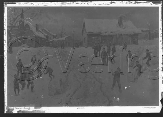 Glassplate og negativ film