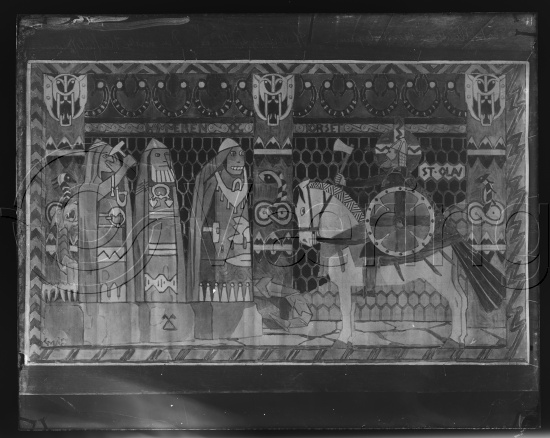 Glassplate og negativ film