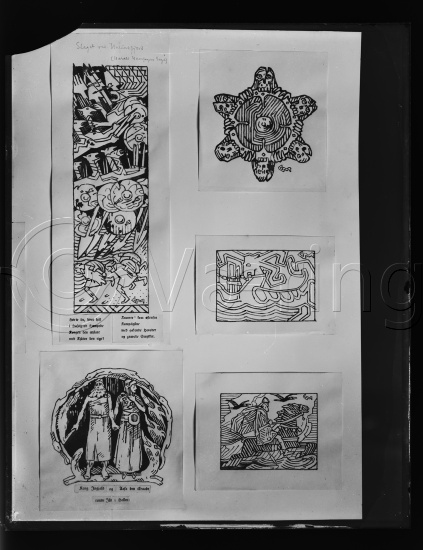 Glassplate og negativ film