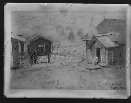 Glassplate og negativ film