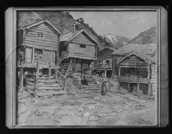 Glassplate og negativ film