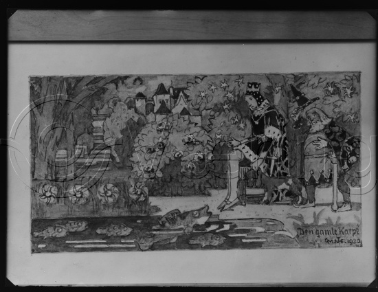 Glassplate og negativ film