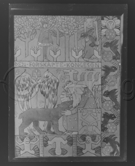 Glassplate og negativ film