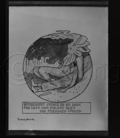 Glassplate og negativ film