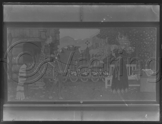 Glassplate og negativ film