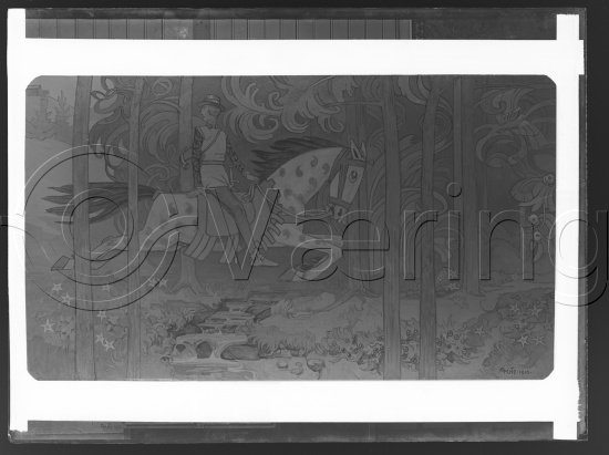 Glassplate og negativ film