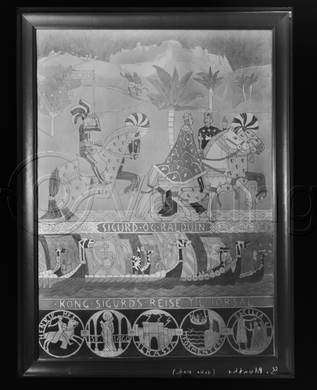 Glassplate og negativ film