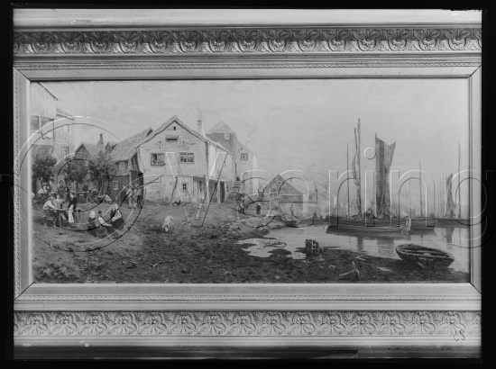 Glassplate og negativ bladfilm