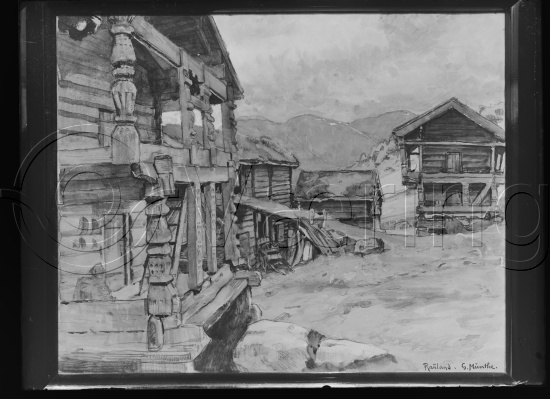 Glassplate og negativ film