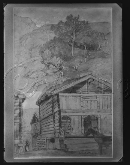 Glassplate og negativ film