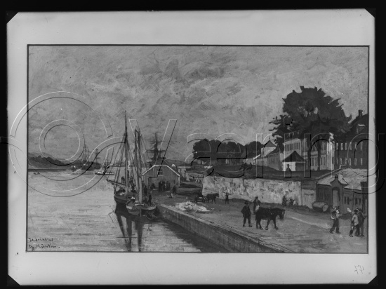 Glassplate og negativ film