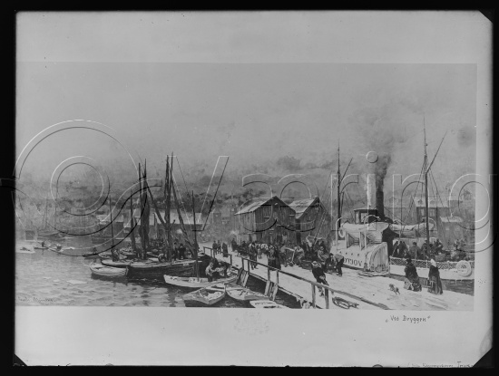 Glassplate og negativ film