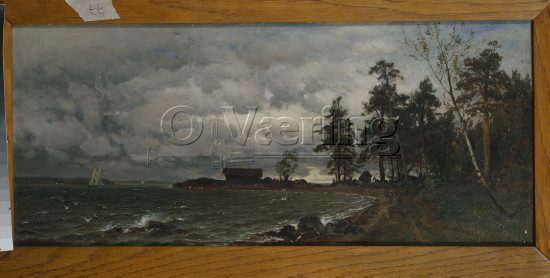 Hjalmar Munsterhjelm, 
Size; 20x43 cm, 
Genre: Oil on canavas, 
Style/Period: 
Location: Private, 
Photo: Per Henrik Petersson