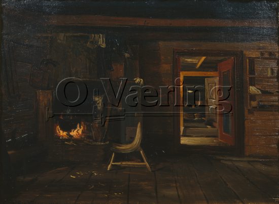 Amaldus Nielsen (1838-1932)
Size: 36.5x49 cm
Location: Private, 
Photo: O.Væring