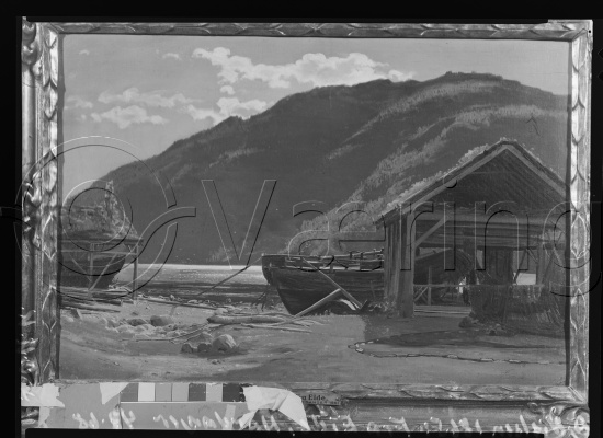Glassplate og negativ film