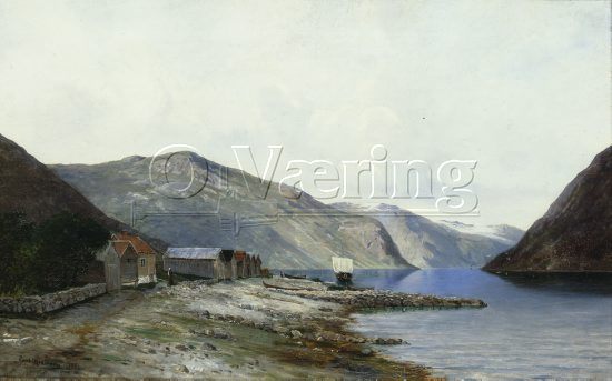 Carl Nielsen ( 1848-1908)
Size: 53x84 cm, 
Location: Private, 
Photo: O.Vaering / Per Henrik Petersson