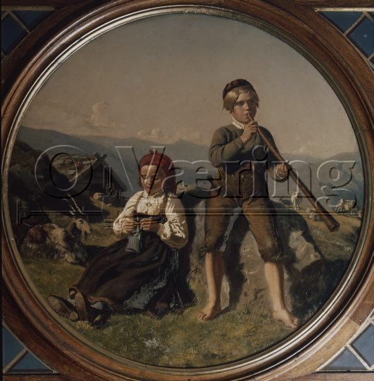 Artist: Adolph Tidmemand (1814-1876)
Dimensions: D 88 cm/
PhotoCredit: O.Væring / 
Digital size: High-res TIFF and JPG
